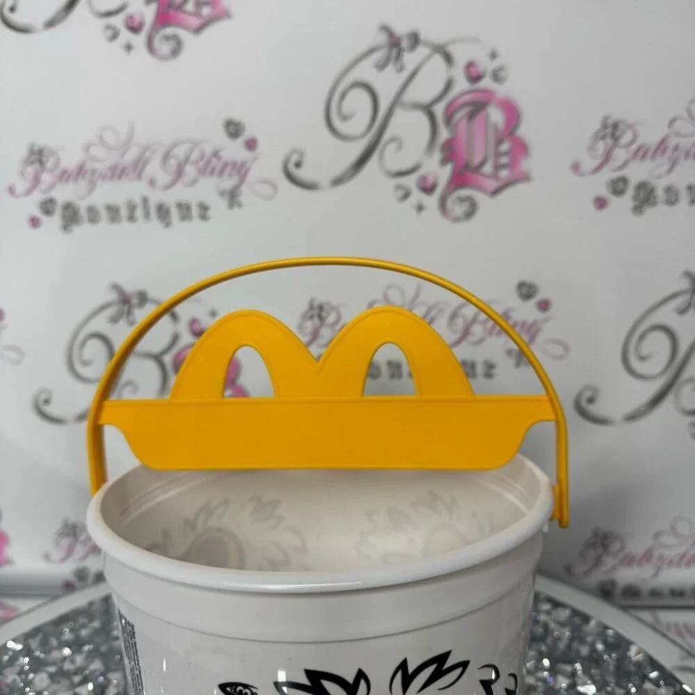 Boo bucket mcdonald's monster classic M handle yellow white black Halloween 🎃